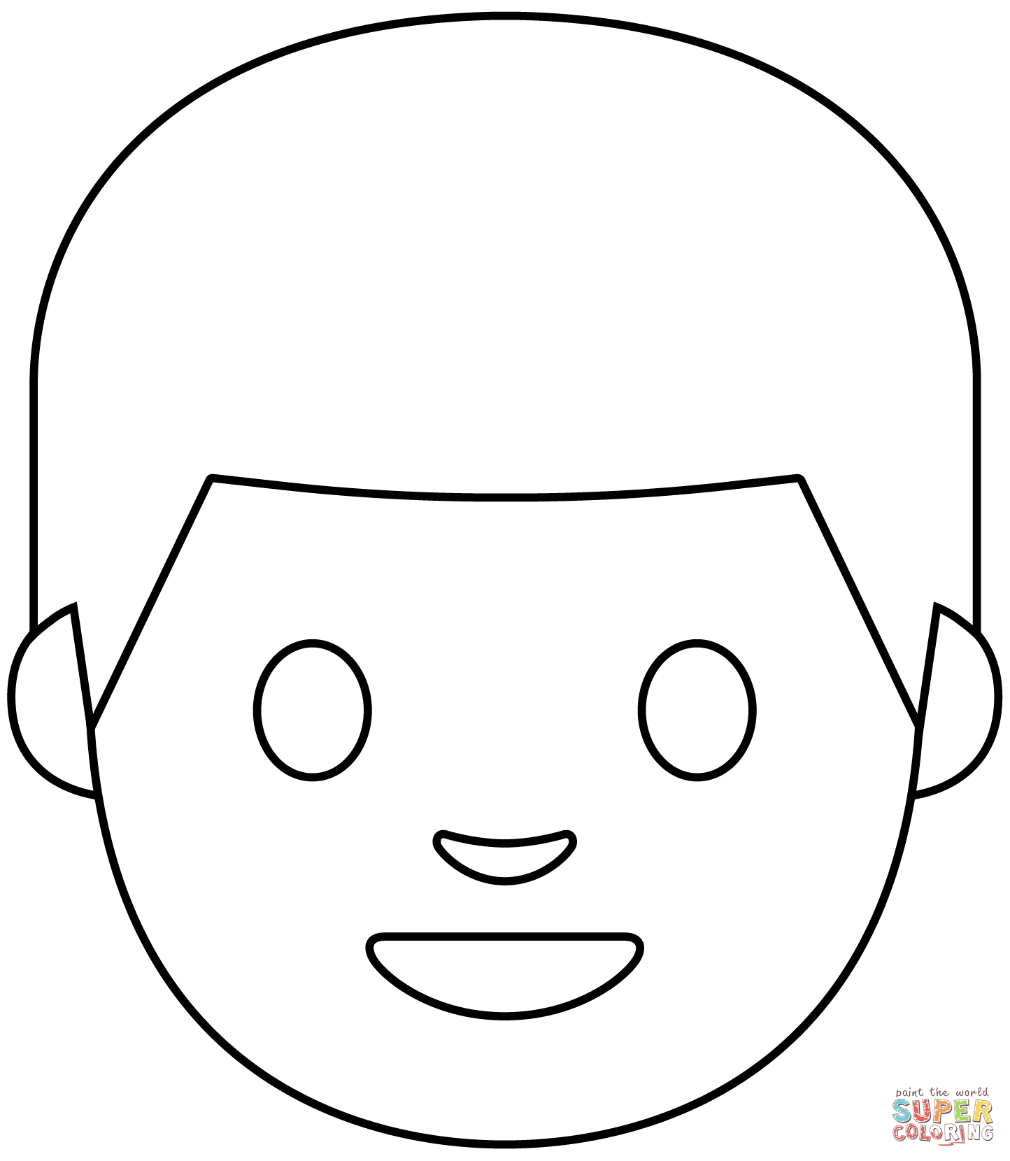Man emoji coloring page free printable coloring pages