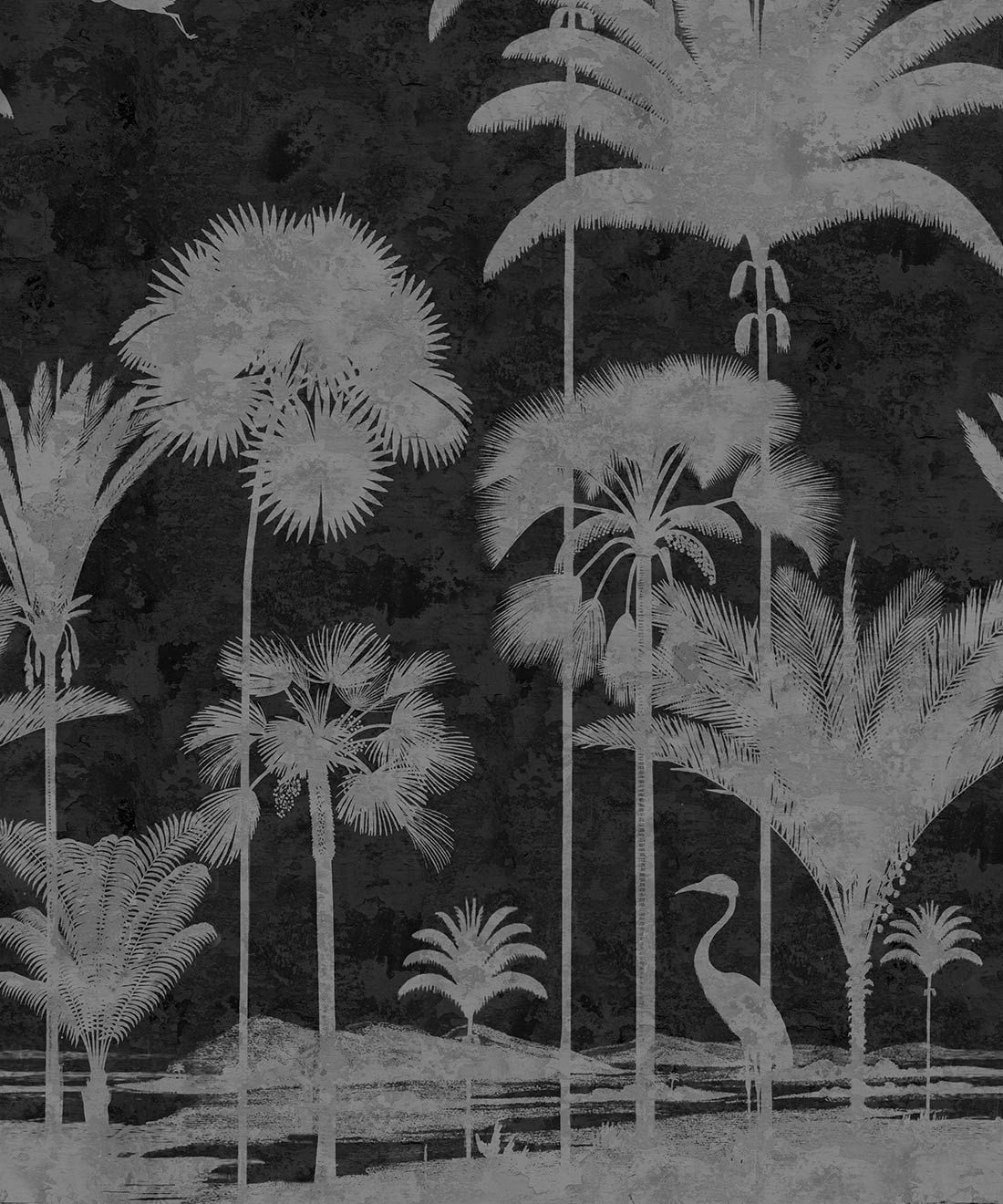 Shadow palms â tropical palm tree mural â milton king