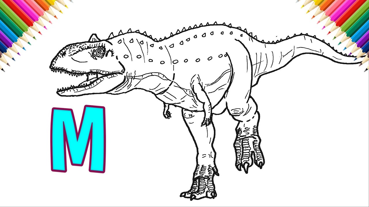 How to draw ajungasaurus step by step