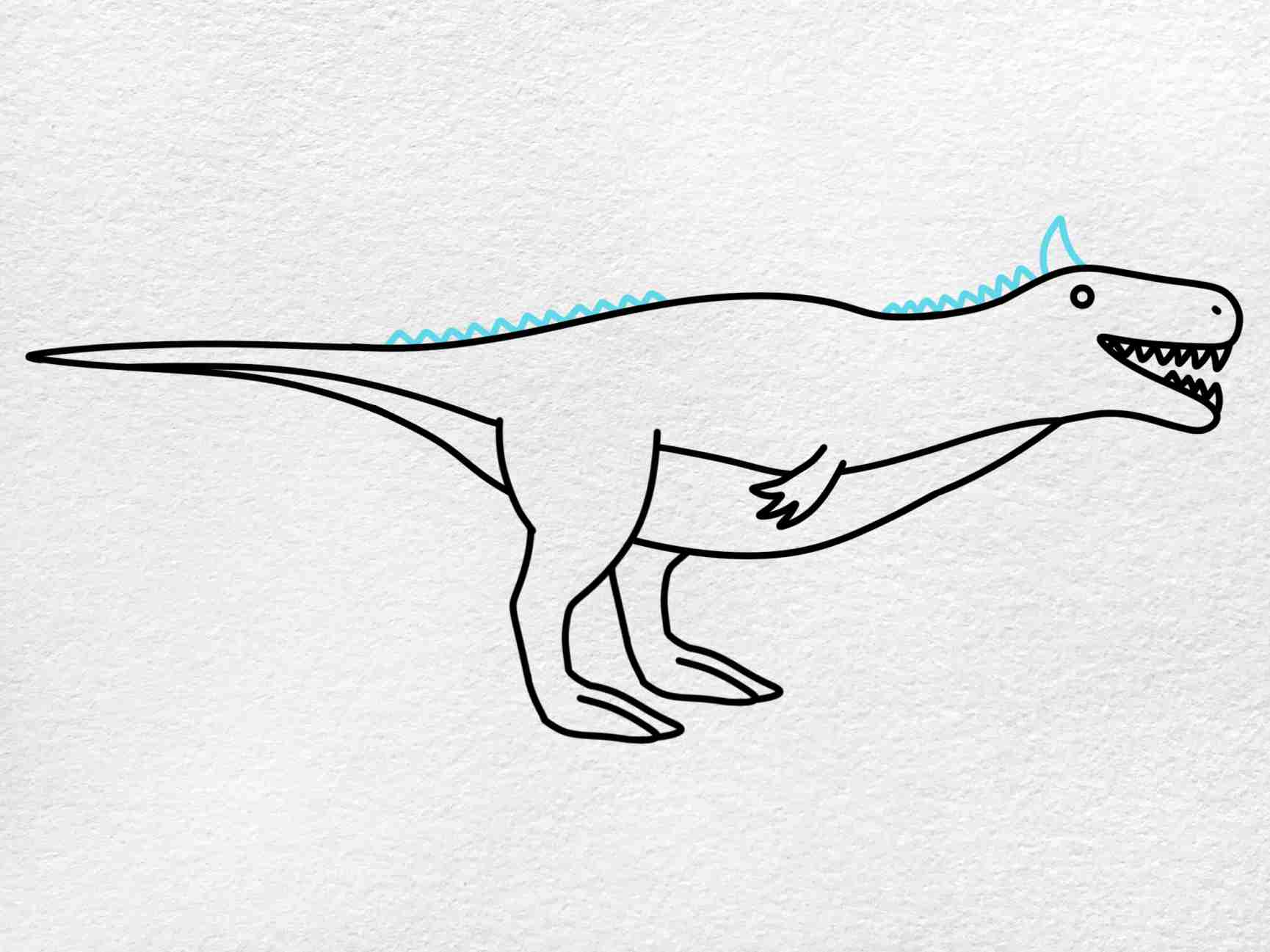Majungasaurus drawing