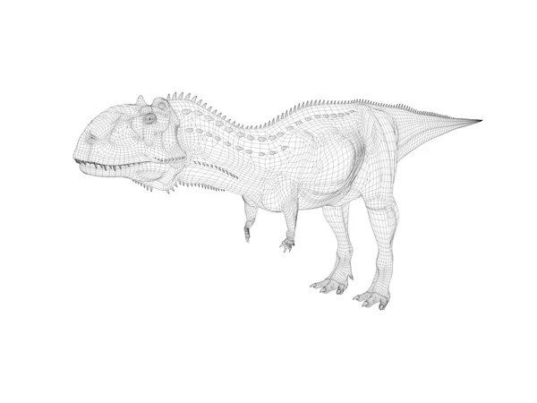 D wireframe dinosaur stock illustration by fareshotmail