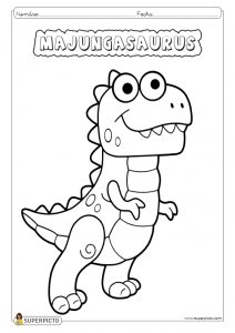 Dibujo de majungasaurus para colorear e imprimir