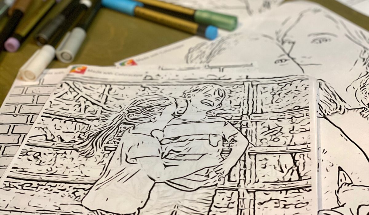 Turn photos into coloring pages with this free app