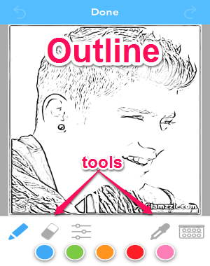 Convert your photos into coloring pages iphone