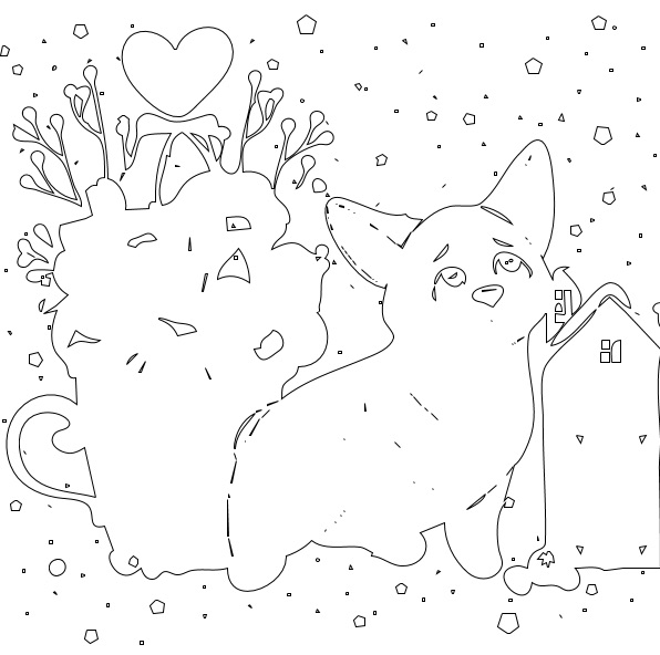 How to turn picture into coloring page