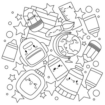 Makeup coloring page images