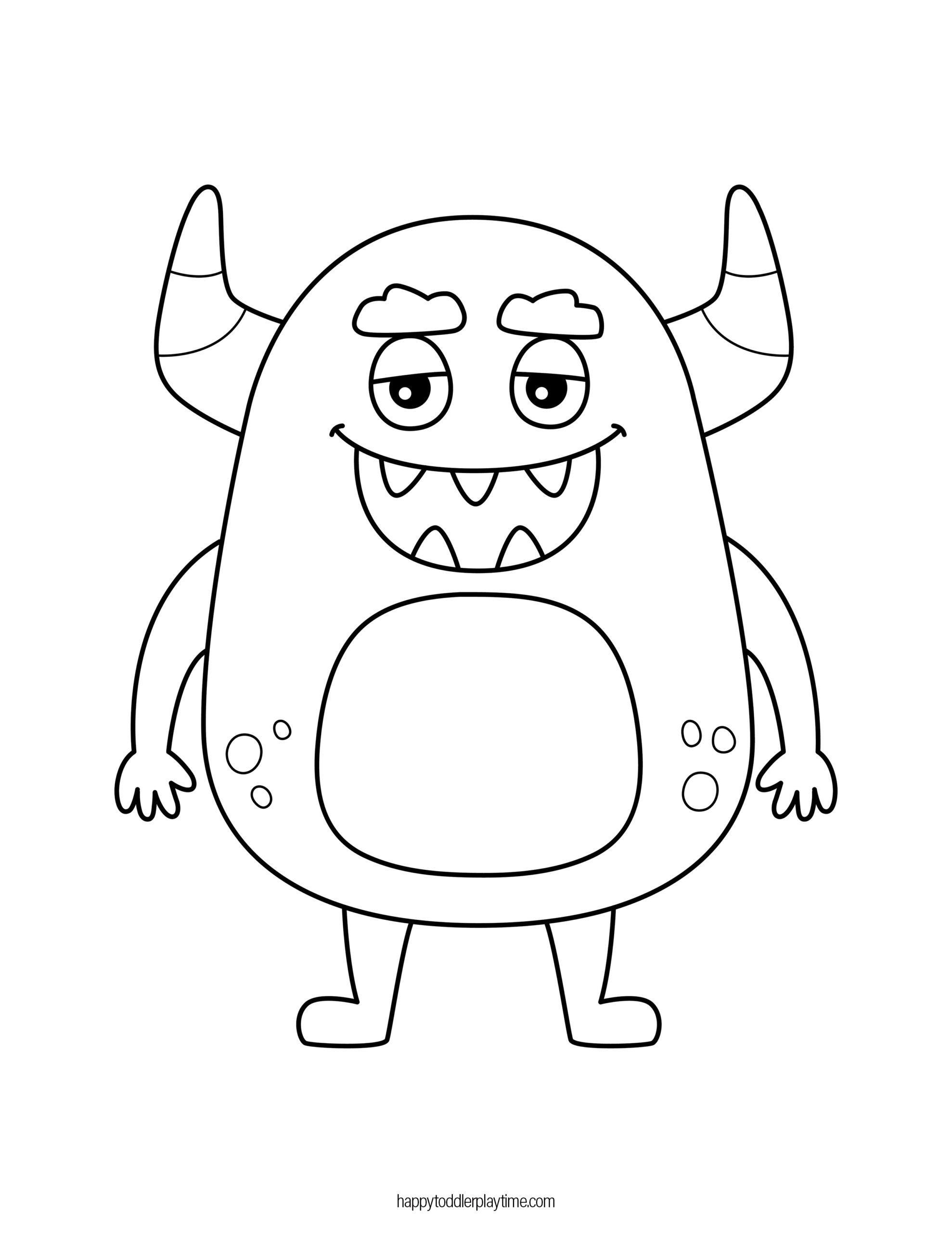 Printable monster templates for kids activities and crafts