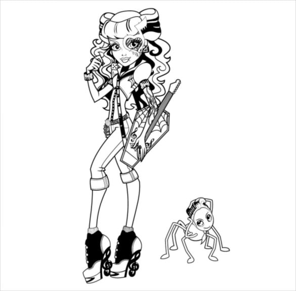 Monster high coloring pages