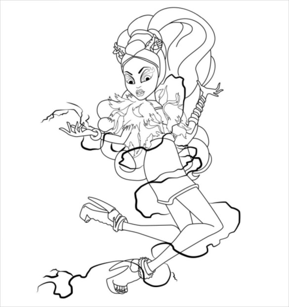 Monster high coloring pages