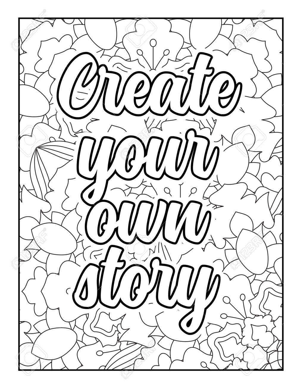 Motivational quotes coloring page inspirational quotes coloring page affirmative quotes coloring page positive quotes coloring page good vibes swear word coloring page motivational typography royalty free svg cliparts vectors and stock