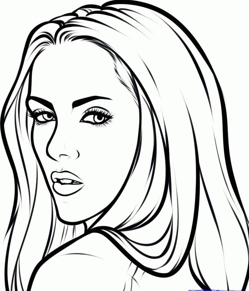 Makeup coloring pages