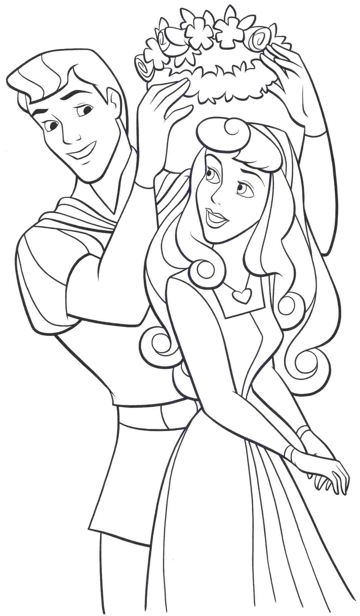 Free printable sleeping beauty coloring pages for kids