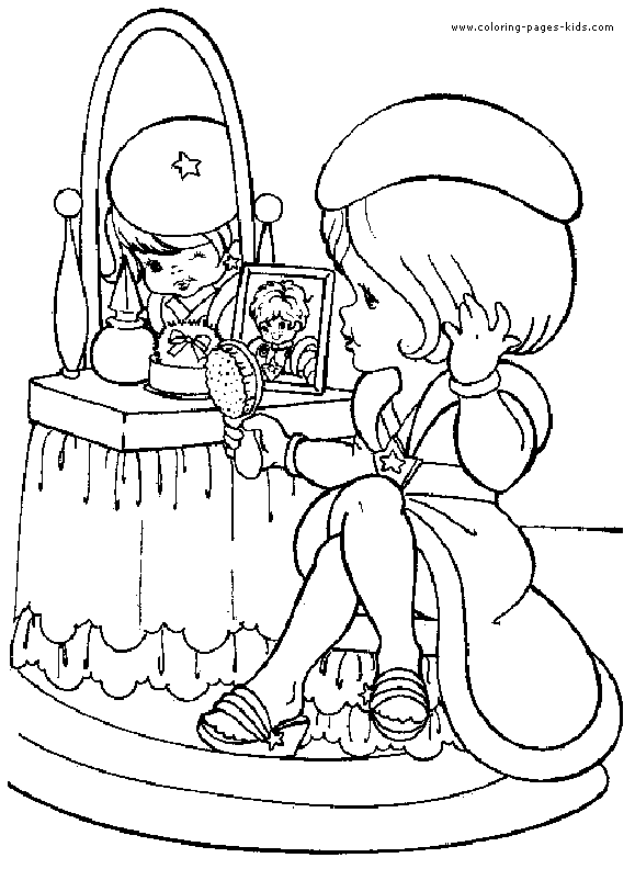 Rainbow brite color page