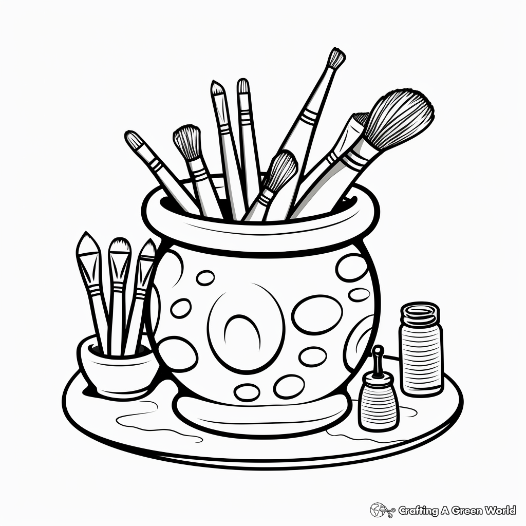 Pottery coloring pages