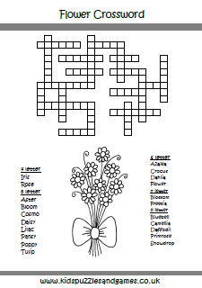 Flower crossword