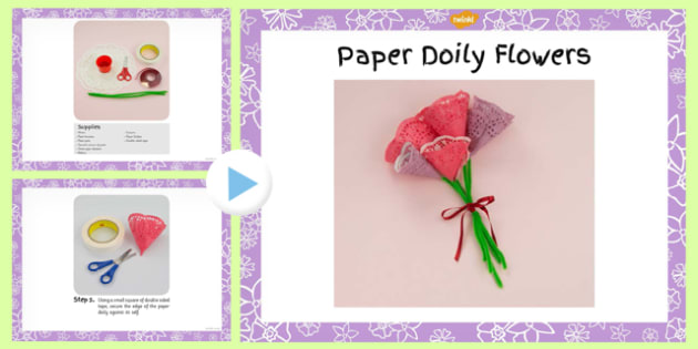 How to make paper flowers for kids powerpoint teacher