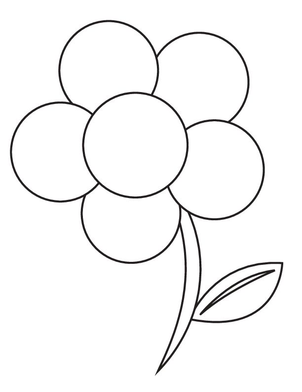 Printable flower coloring page printable flower coloring pages flower coloring pages flower printable