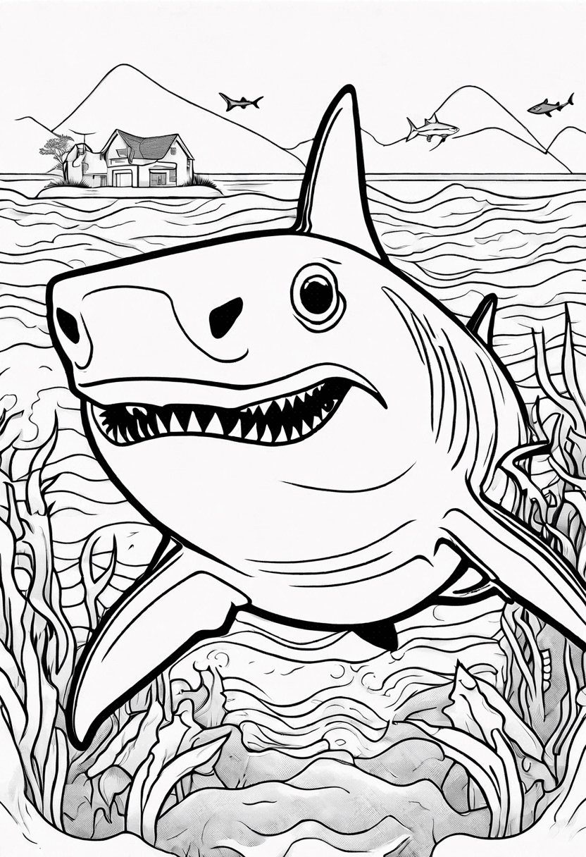 Shark coloring pages