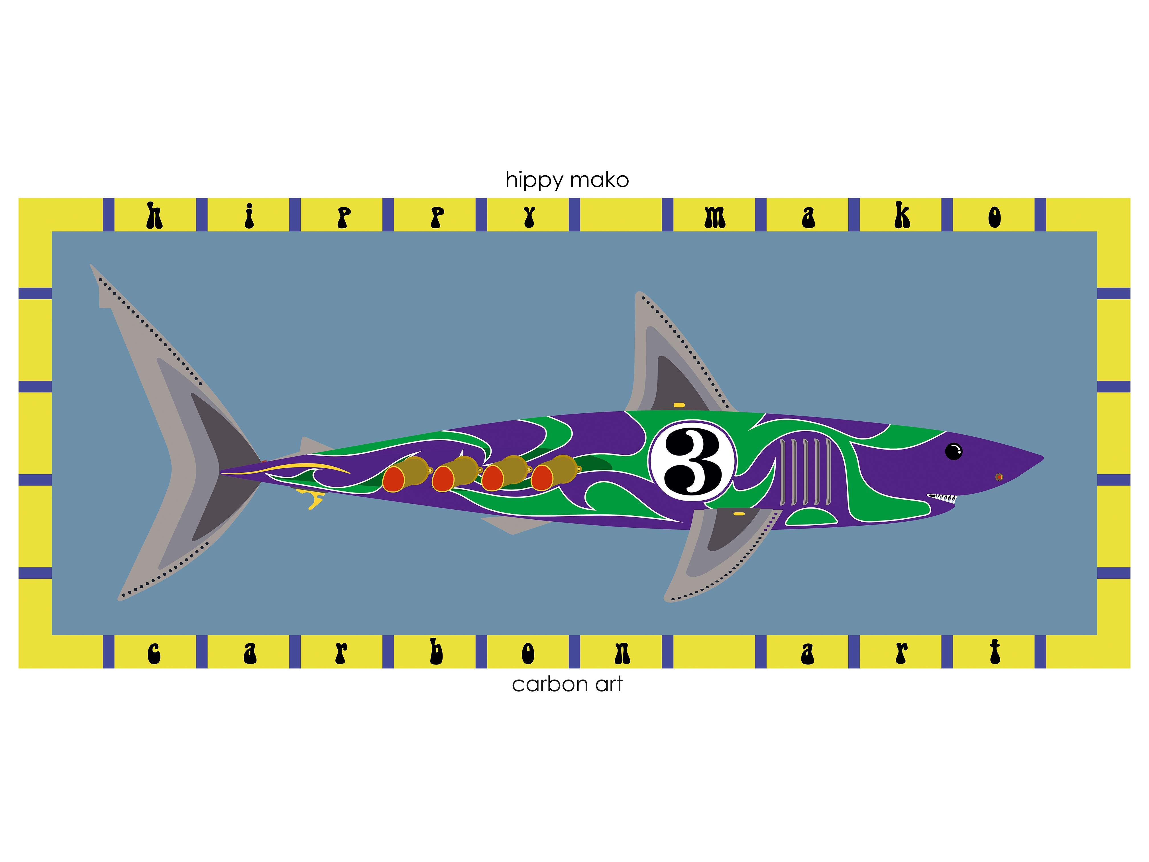 Hippy mako print â carbon art
