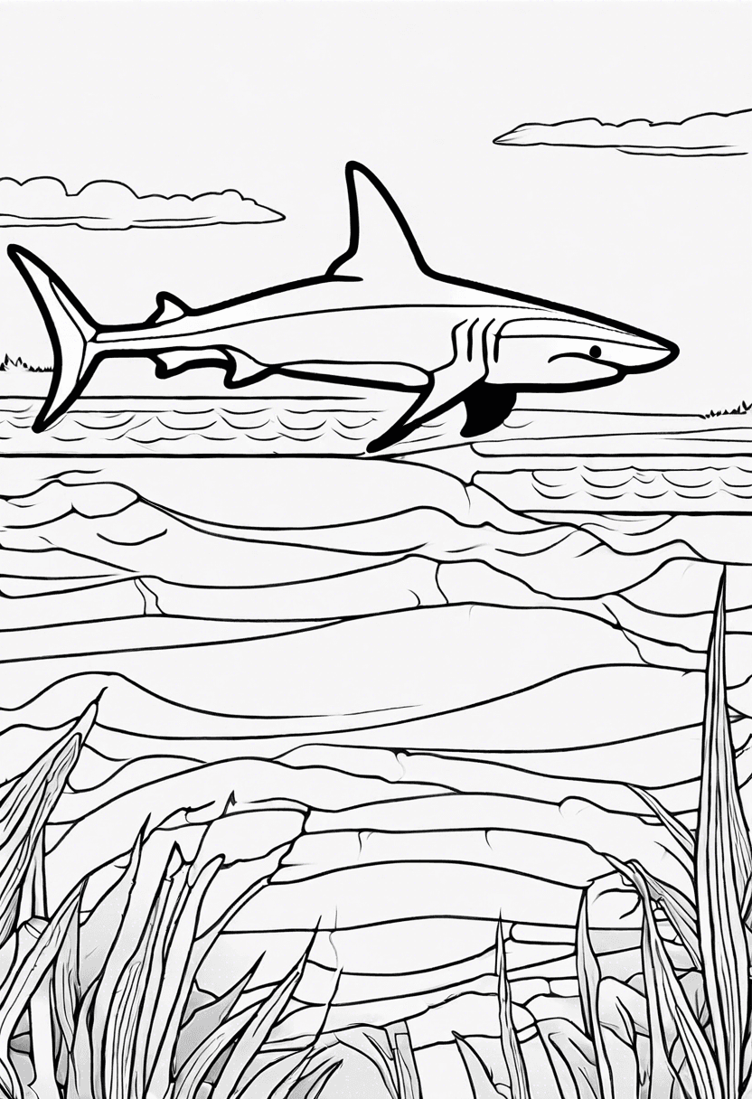 Shark coloring pages