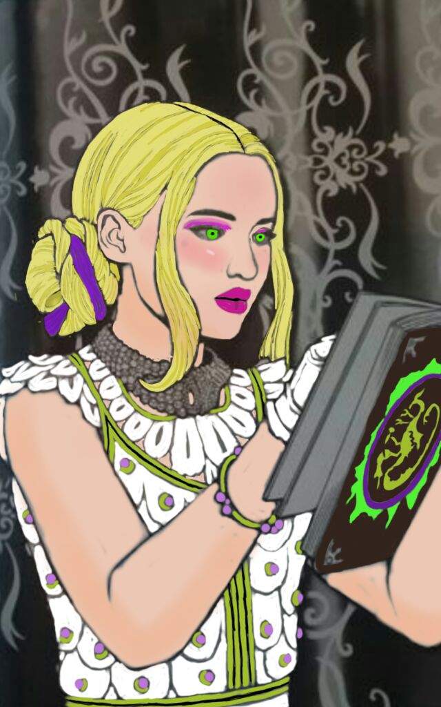 My coloring of mal from the desendants coloring book disney descendants amino
