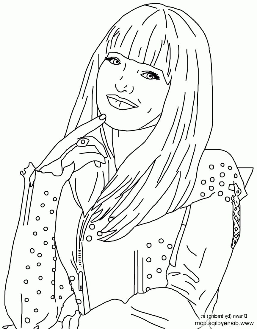 Marvelous photo of descendants coloring pages