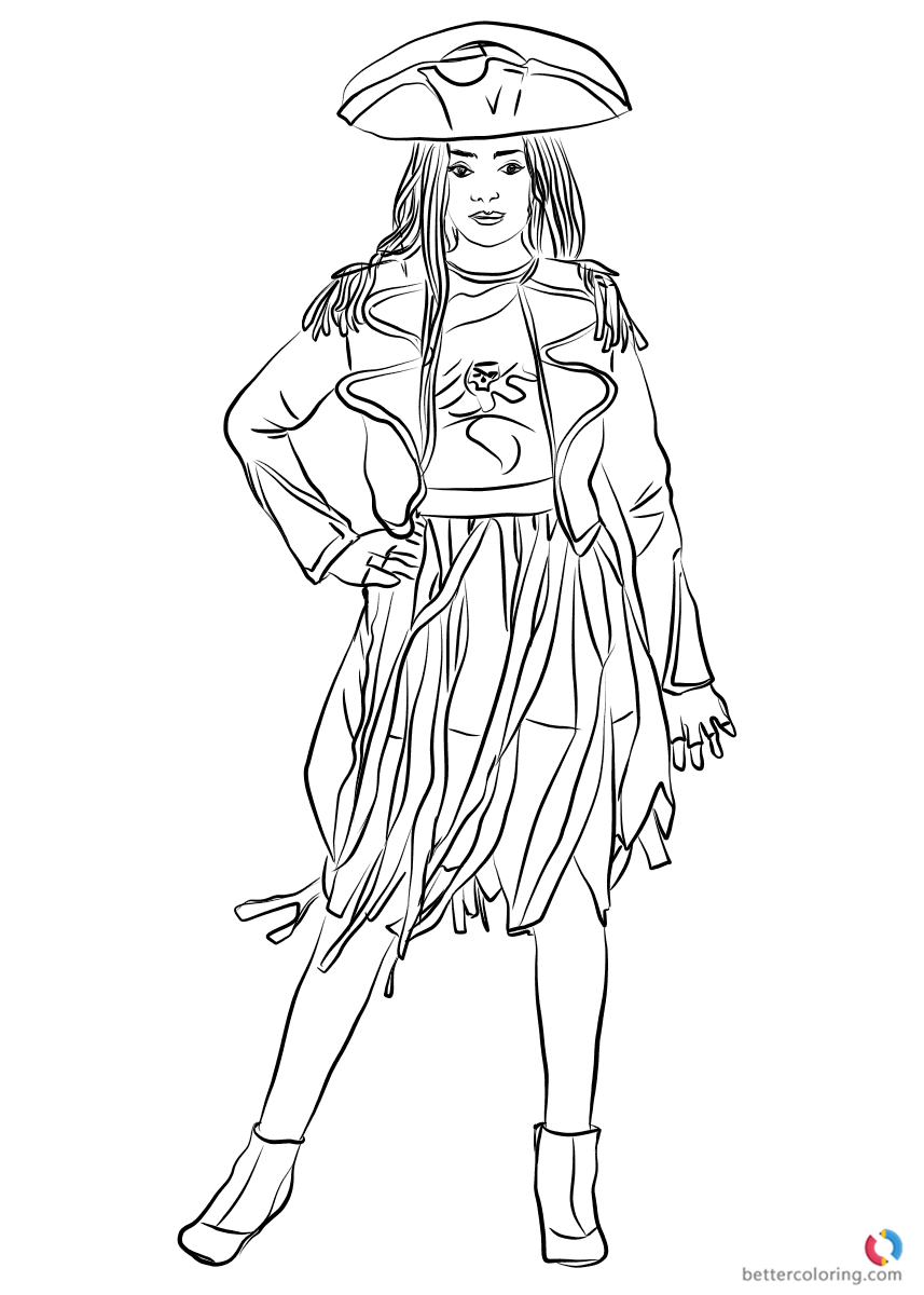 Descendants coloring pages uma printable descendants coloring pages disney descendants coloring pages