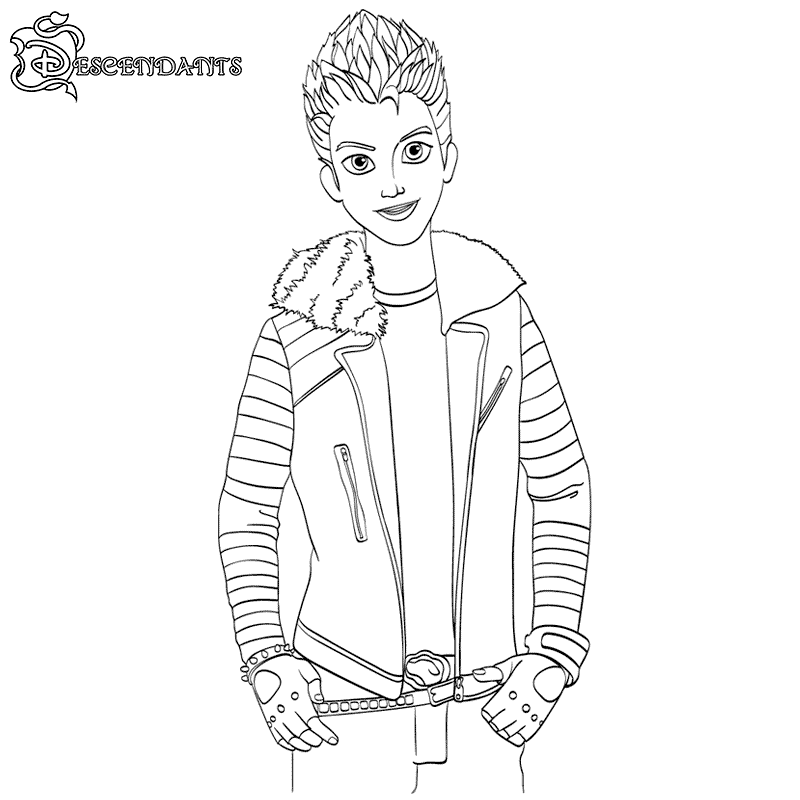 Descendants coloring pages