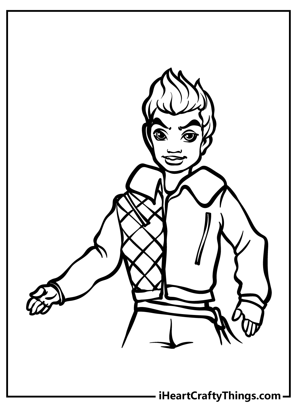 Descendants coloring pages free printables