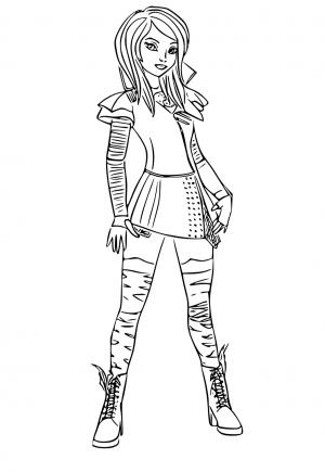 Free printable mal descendants coloring pages for adults and kids