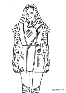 Free printable descendants coloring pages for kids