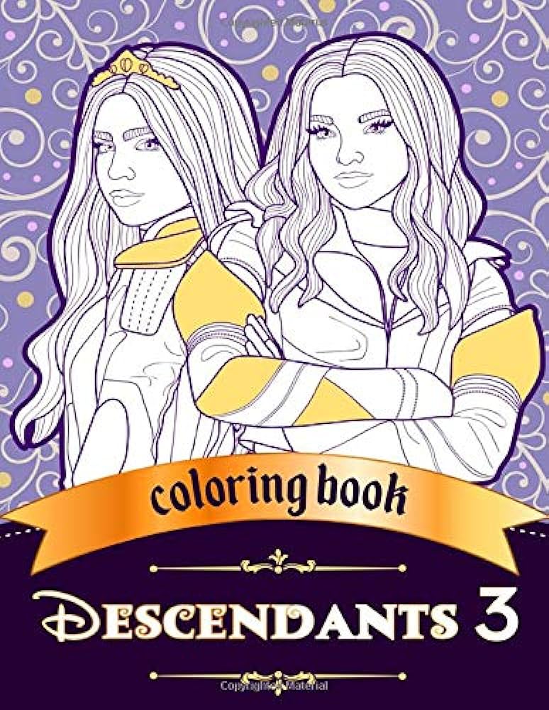 Descendants coloring book jumbo coloring book for kids and adults grandy emma books