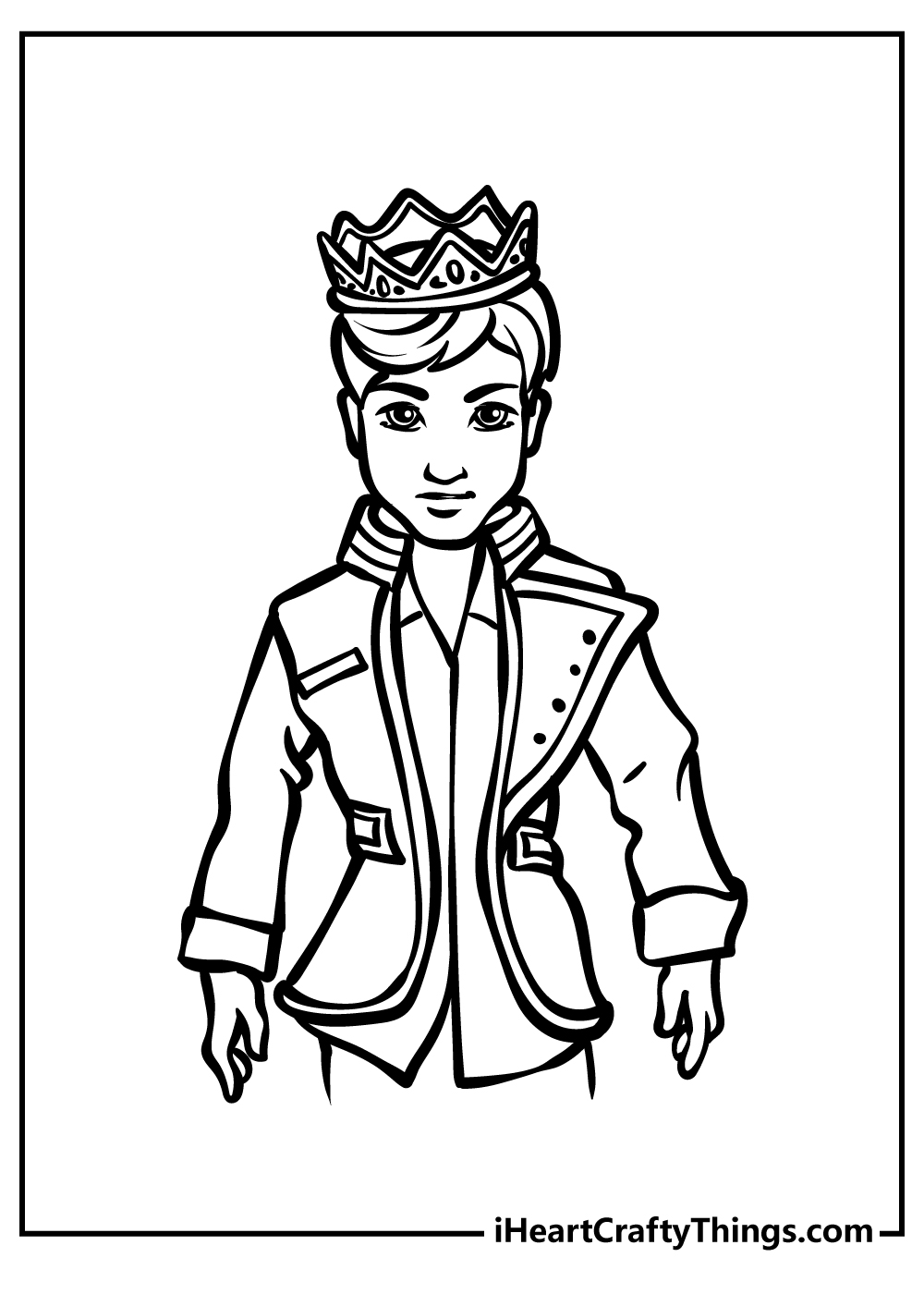 Descendants coloring pages free printables