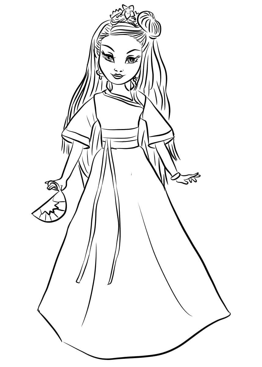 Descendants coloring pages
