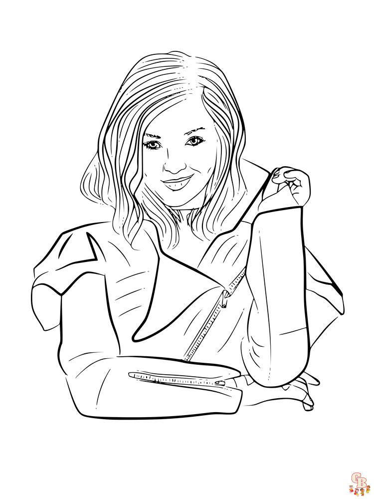 Descendants coloring pages free and printable for kids