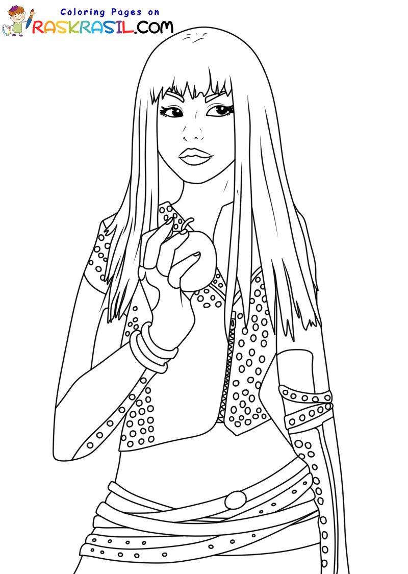 Descendants coloring pages