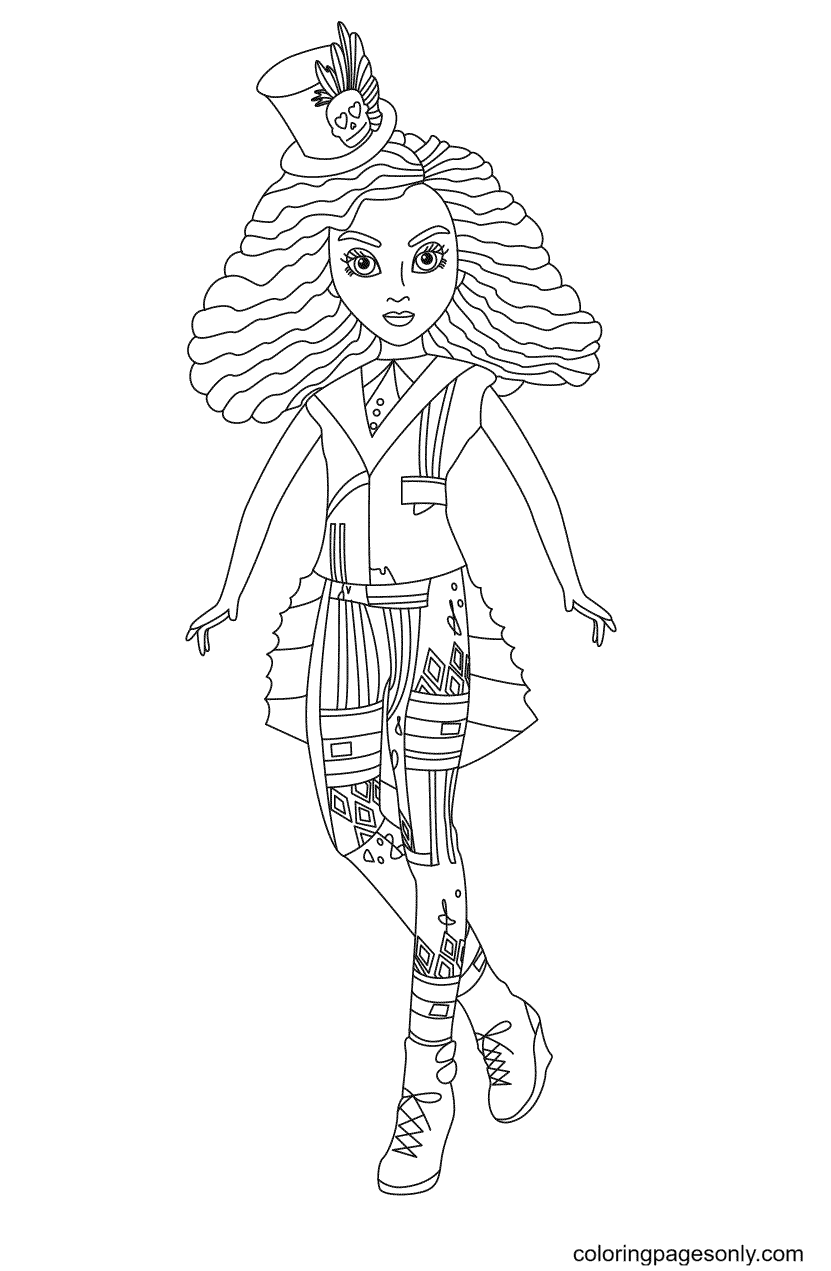 Descendants coloring pages