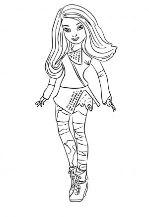 Free printable mal descendants coloring pages sheets and pictures for adults and kids girls and boys