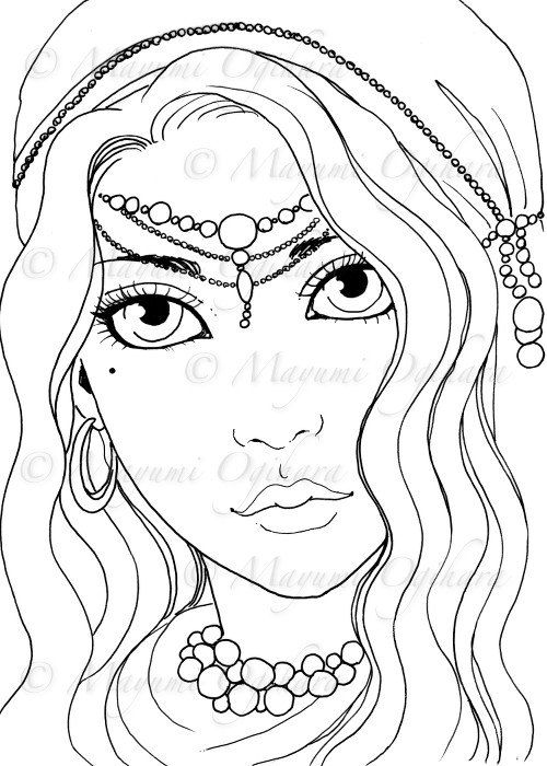 Adult coloring artwork by mayumi ogihara on etsy einfache sachen zum zeichnen bleistiftzeichnung zeichnung