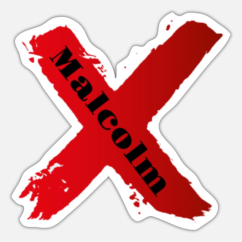 Malcolm x sticker