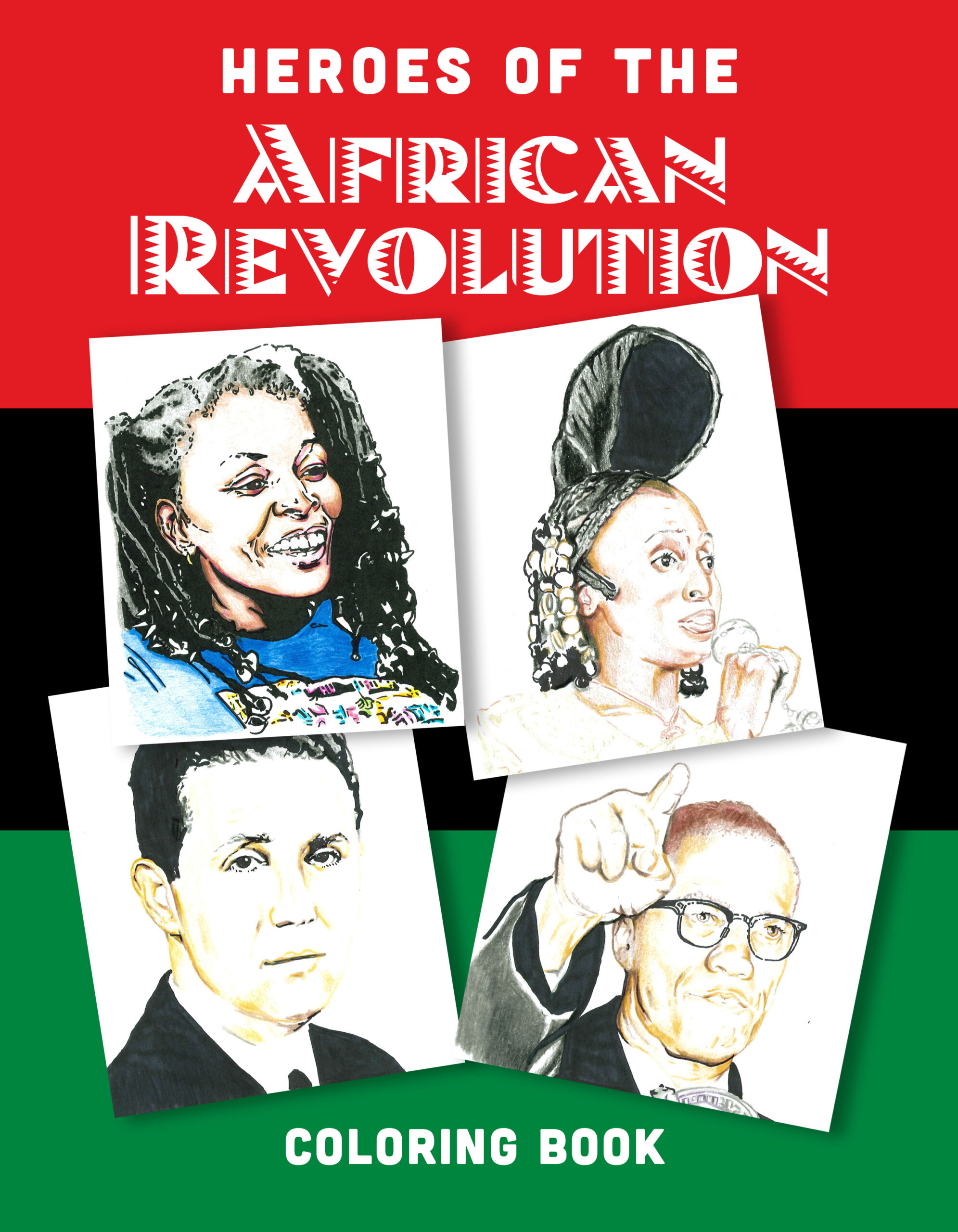 Heroes of the african revolution colouring book â