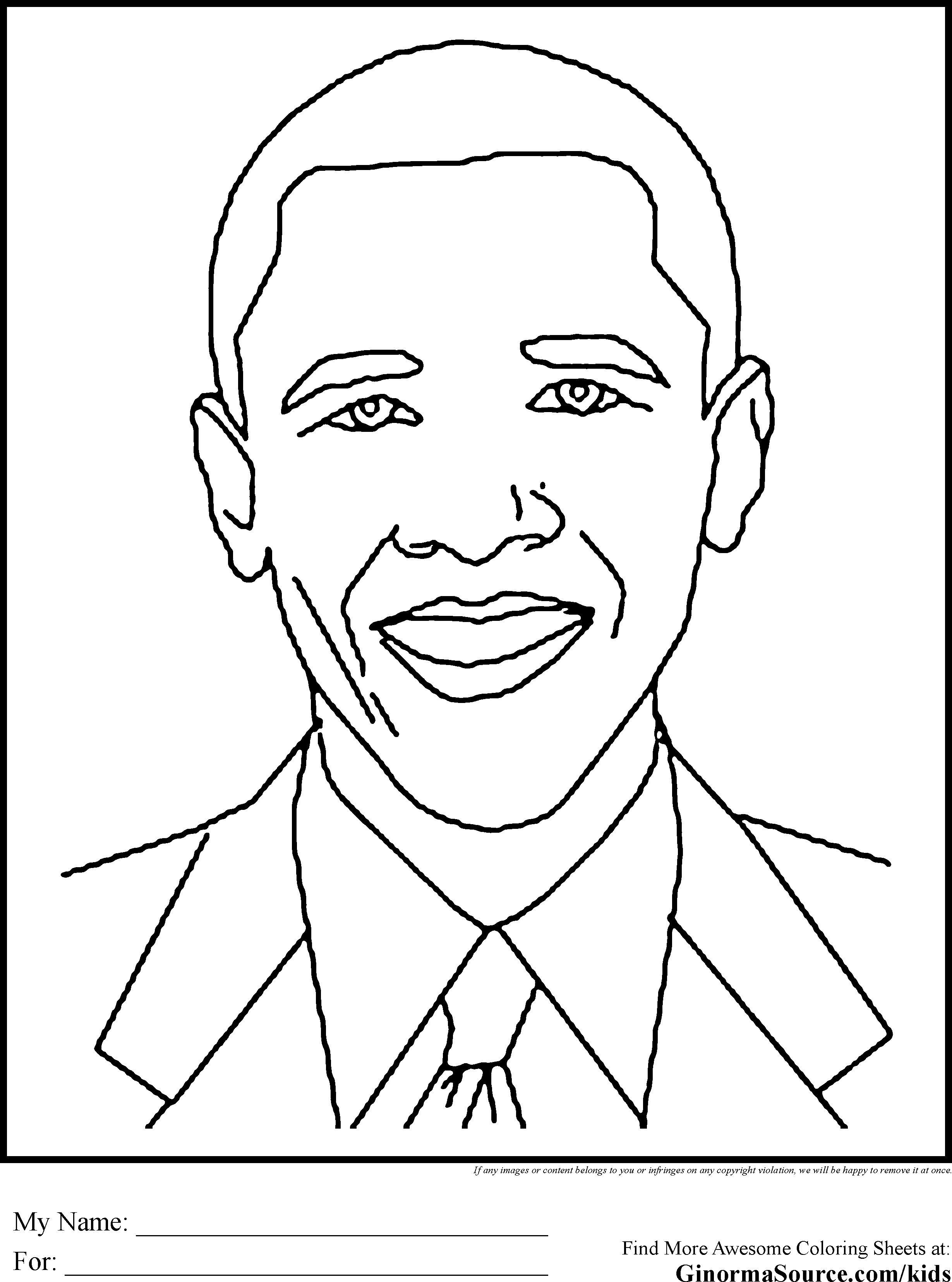 Malcolm x coloring page