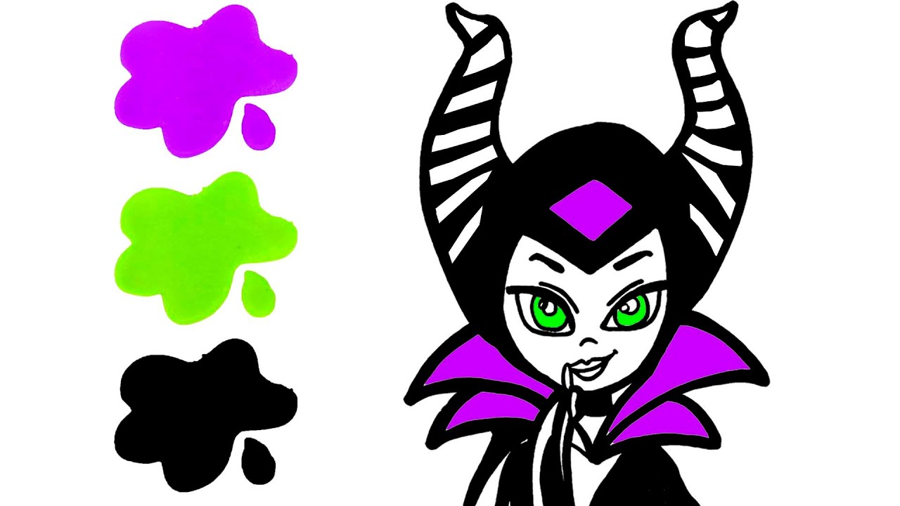 Dibuja y colorea a malãfica ðâïðdibujos para pintar