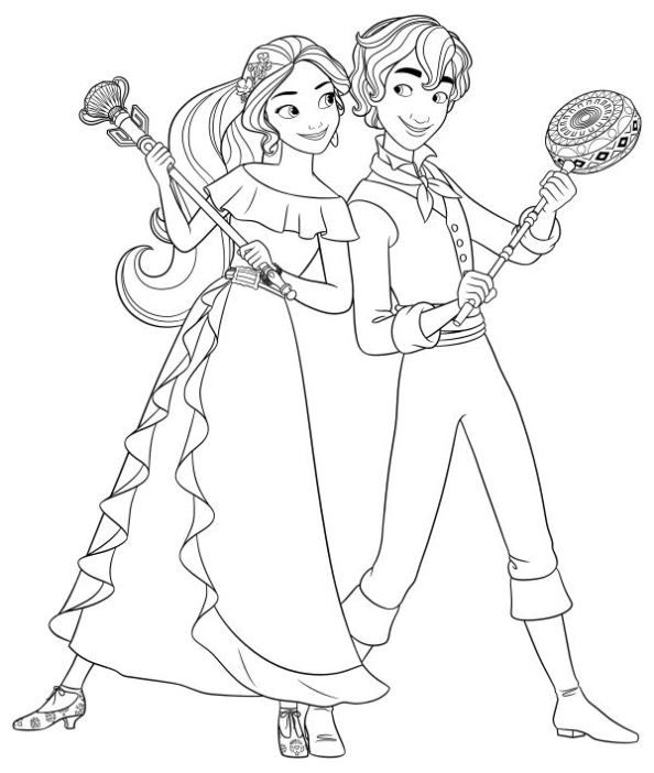 Elena of avalor coloring pag