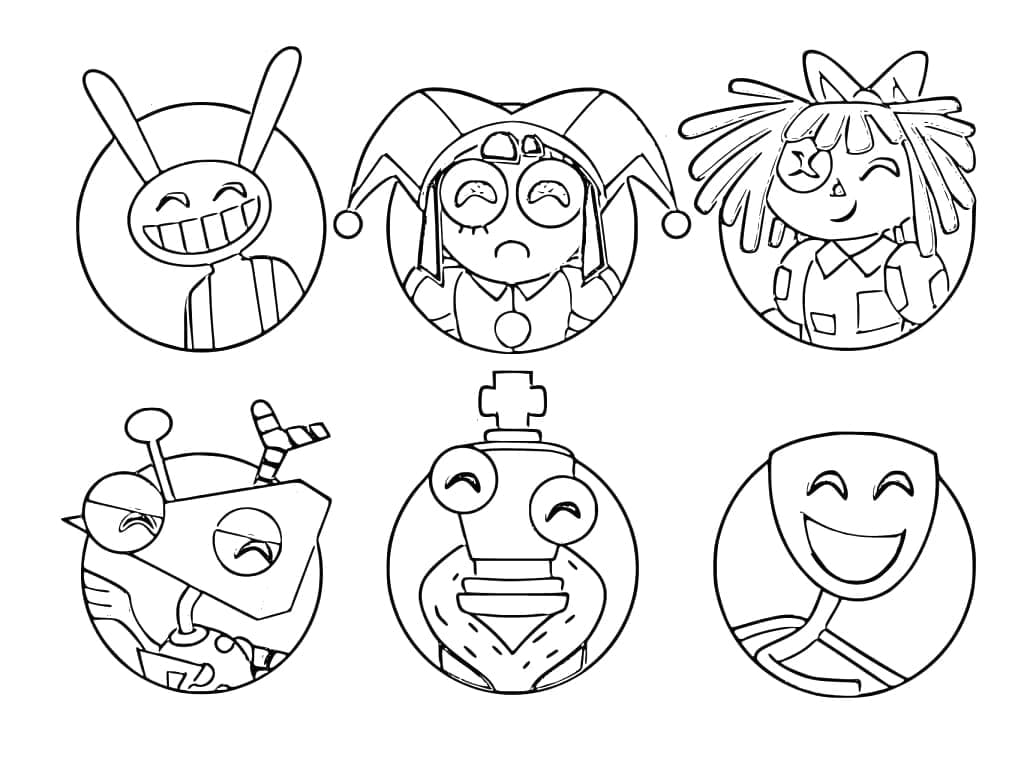 Cartoon coloring pages