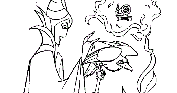 Princesas disney dibujos para colorear de la bella durmiente