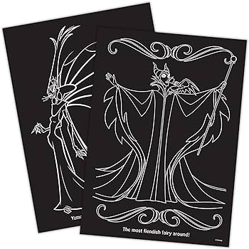 Disney villains coloring book set