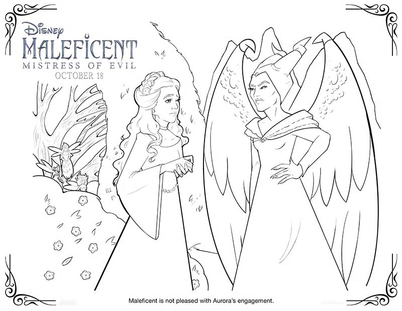 Maleficent mistress of evil printable activities