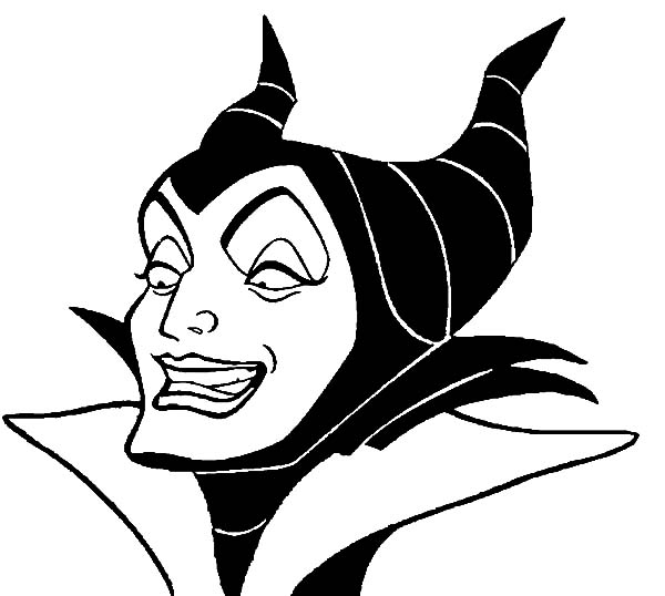Maleficent coloring pages for kids color luna