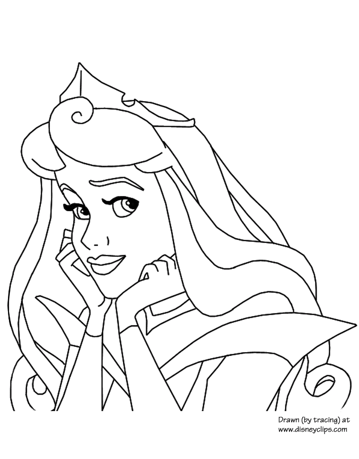 Sleeping beauty coloring pages